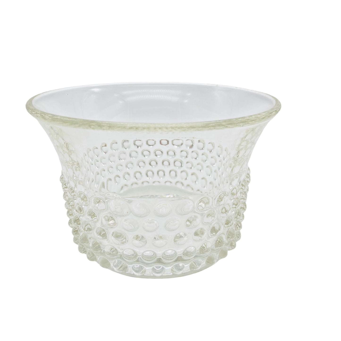 Schale Glas transparent Noppen 60er 70er Vintage Mid Century Lounge