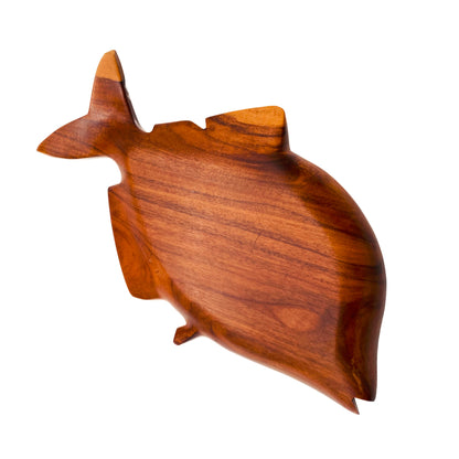 Schale aus Holz FISCH Vintage Mid Century 60er 70er Jahre