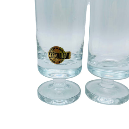 Sektflöten 70er Jahre Vintage Sektgläser Glas transparent
