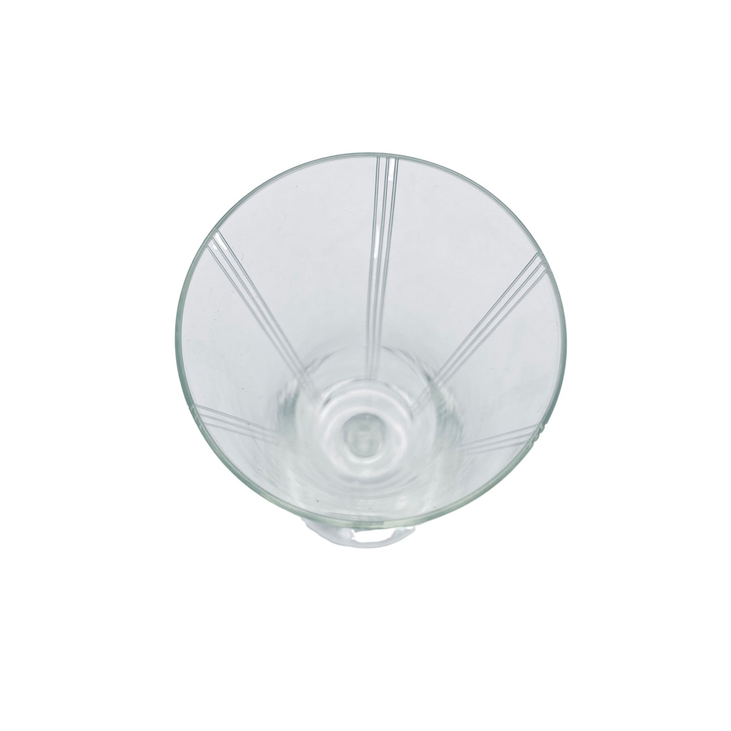 Sektgläser beschliffen 50er 60er Vintage Mid Century Gläser Glas Rillen