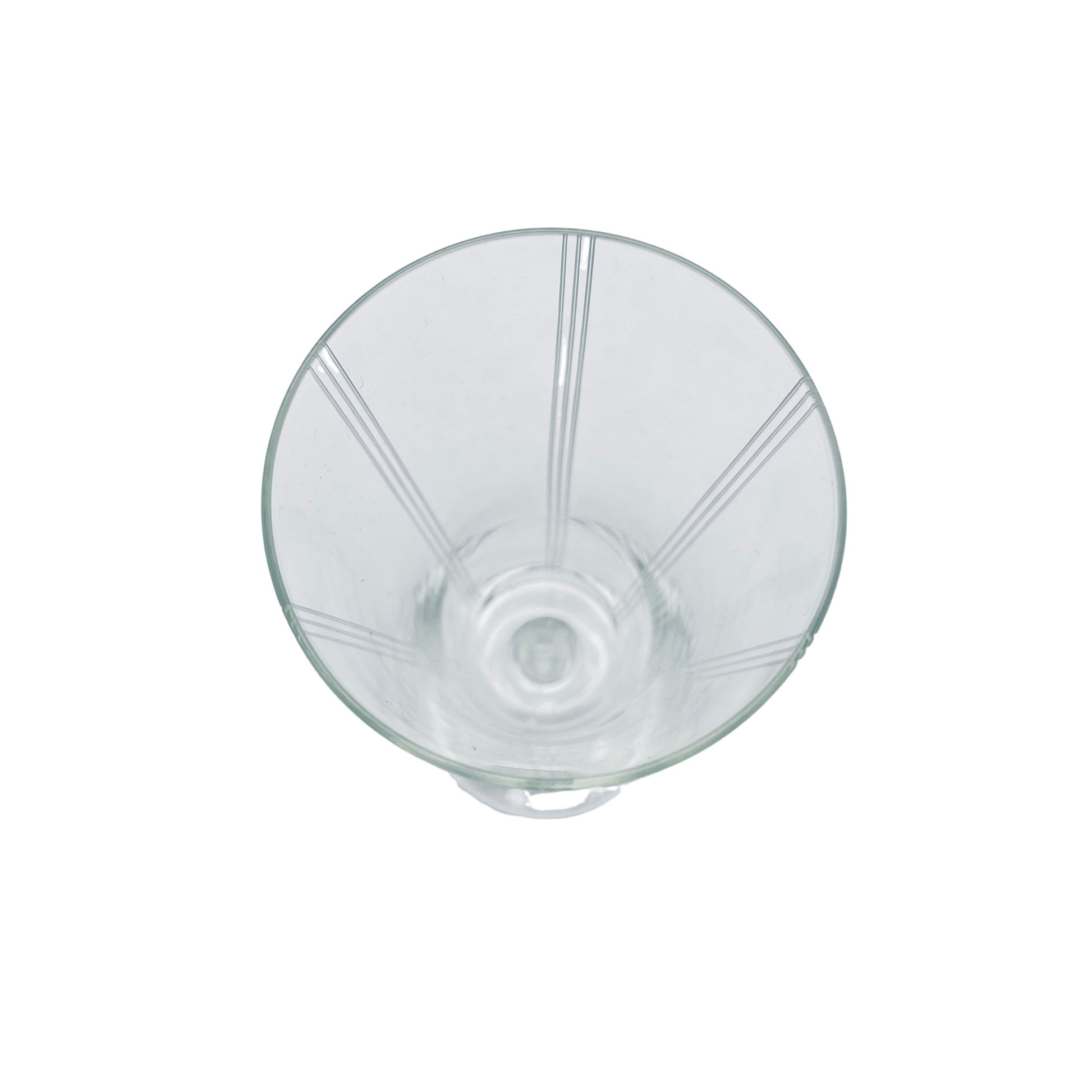 Sektgläser beschliffen 50er 60er Vintage Mid Century Gläser Glas Rillen