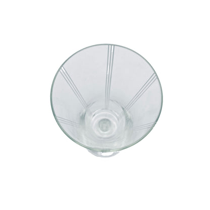 Sektgläser beschliffen 50er 60er Vintage Mid Century Gläser Glas Rillen