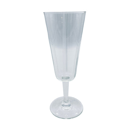 Sektgläser beschliffen 50er 60er Vintage Mid Century Gläser Glas Rillen