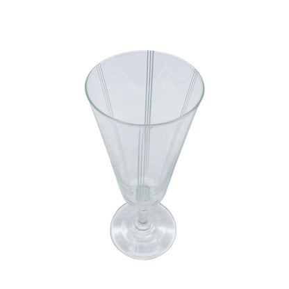 Sektgläser beschliffen 50er 60er Vintage Mid Century Gläser Glas Rillen