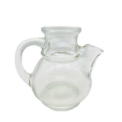 TISCHFEIN Nusskanne Erdnusskanne mit Korkverschluss 70er 80er Jahre Vintage Glas