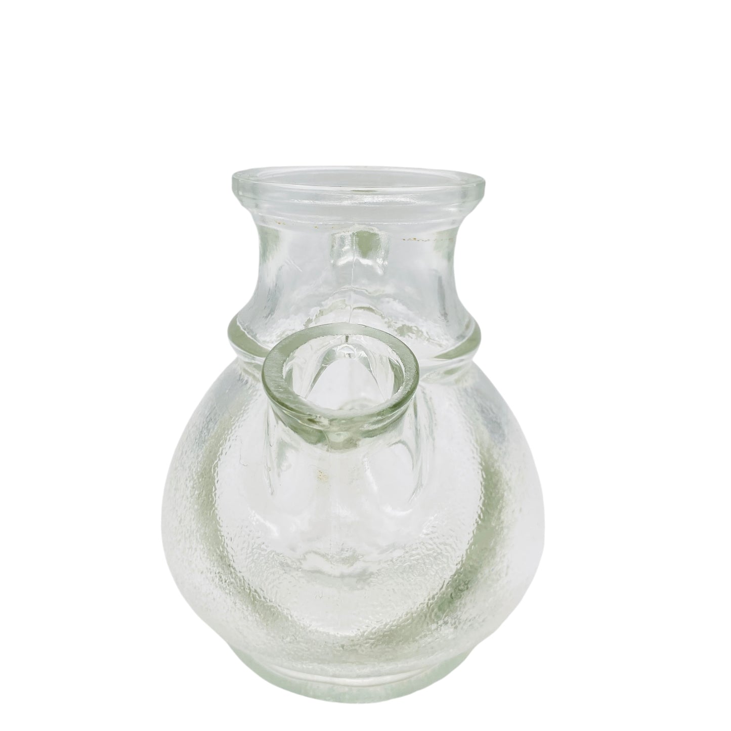 TISCHFEIN Nusskanne Erdnusskanne mit Korkverschluss 70er 80er Jahre Vintage Glas