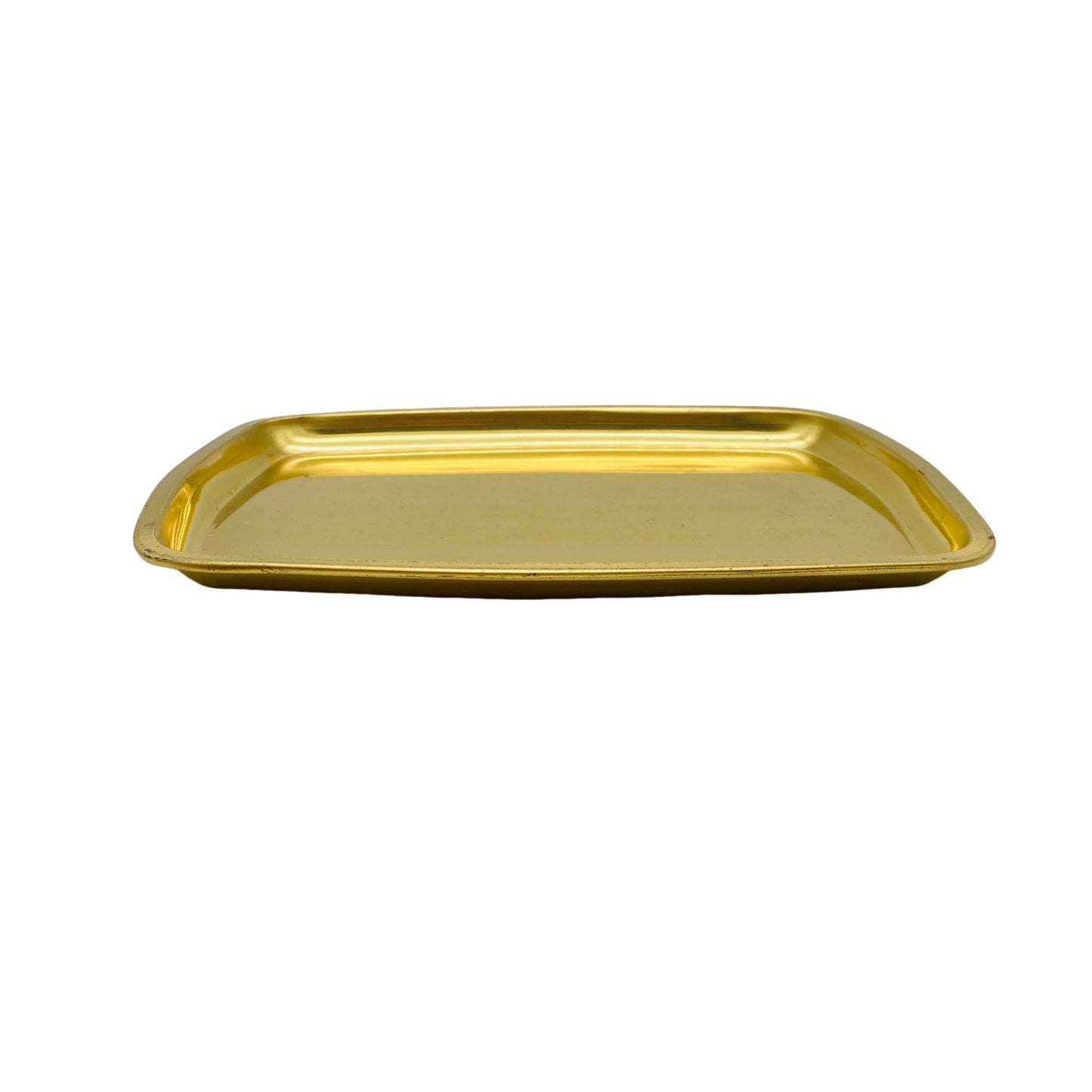 Tablett Messing gold Vintage Hausbar Tee Dekoration 60er 70er