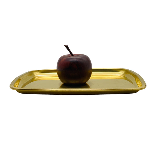 Tablett Messing gold Vintage Hausbar Tee Dekoration 60er 70er