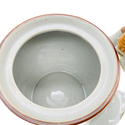 Teeservice Teekanne Teeschalen Set Porzellan asiatisches Design Vintage