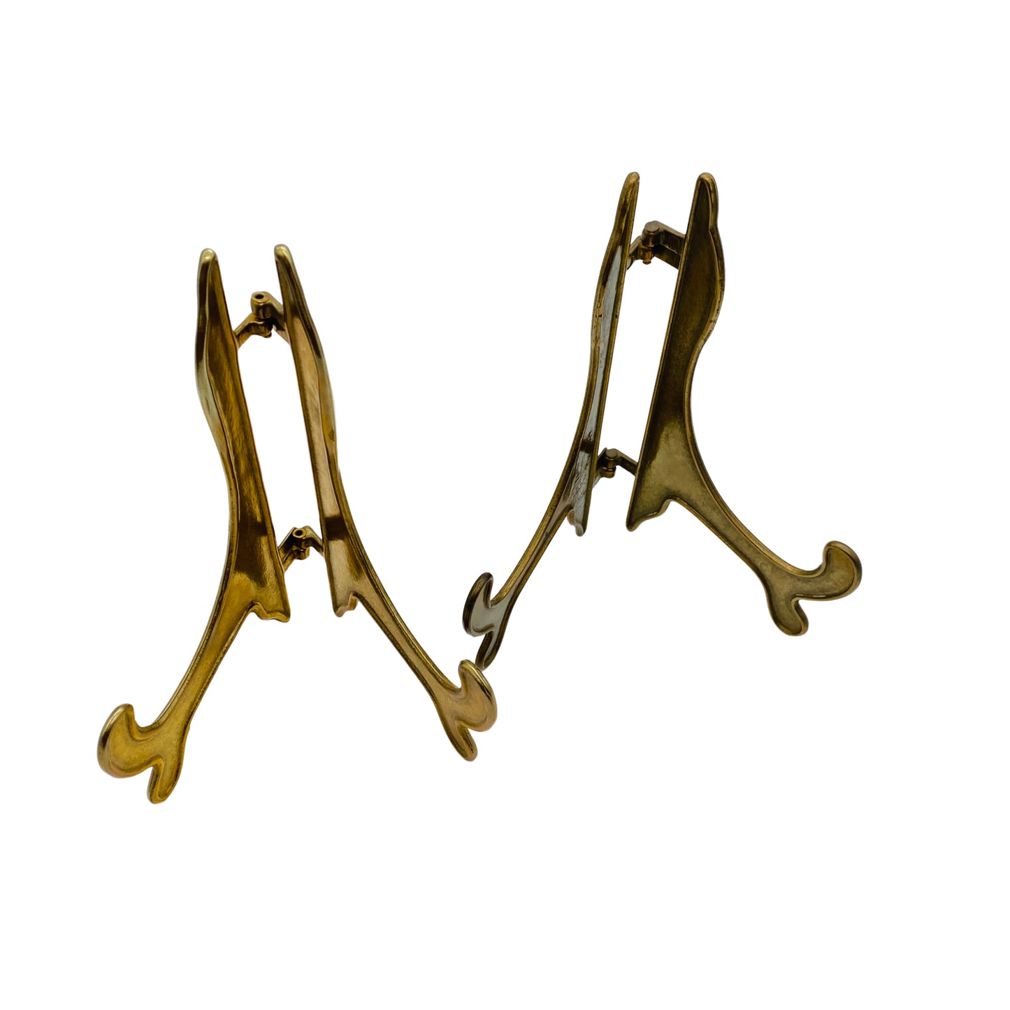 Tellerhalter Messing 2er Set Tellerhalter Vintage