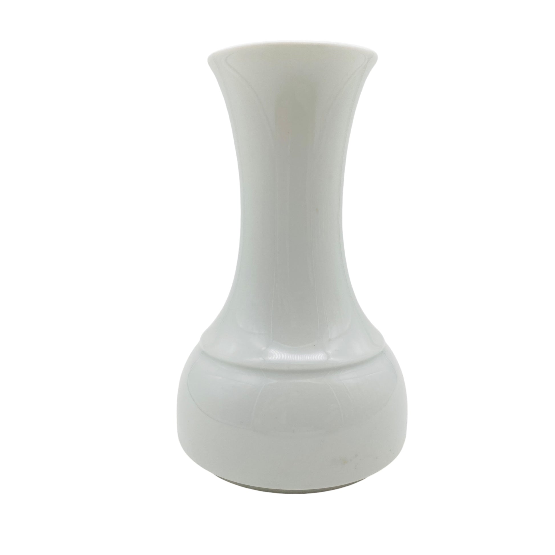 Thomas Porzellan Vase weiß glänzend 70er 80er 90er Jahre Blumenvase