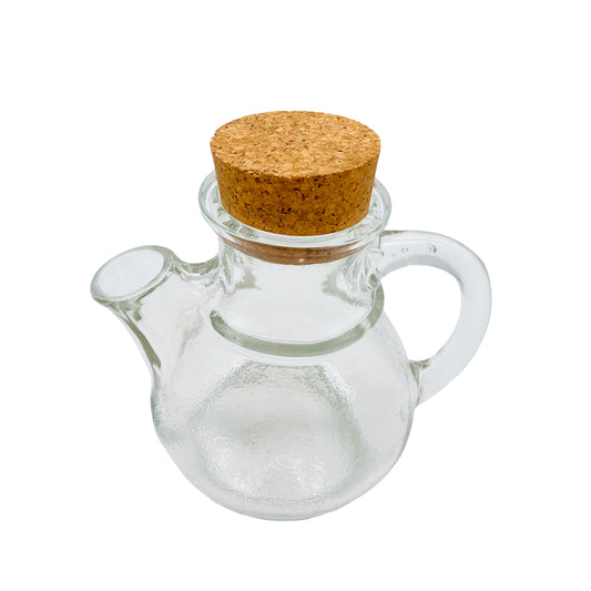 Tischfein Nusskanne Erdnusskanne Glas Vintage 70er