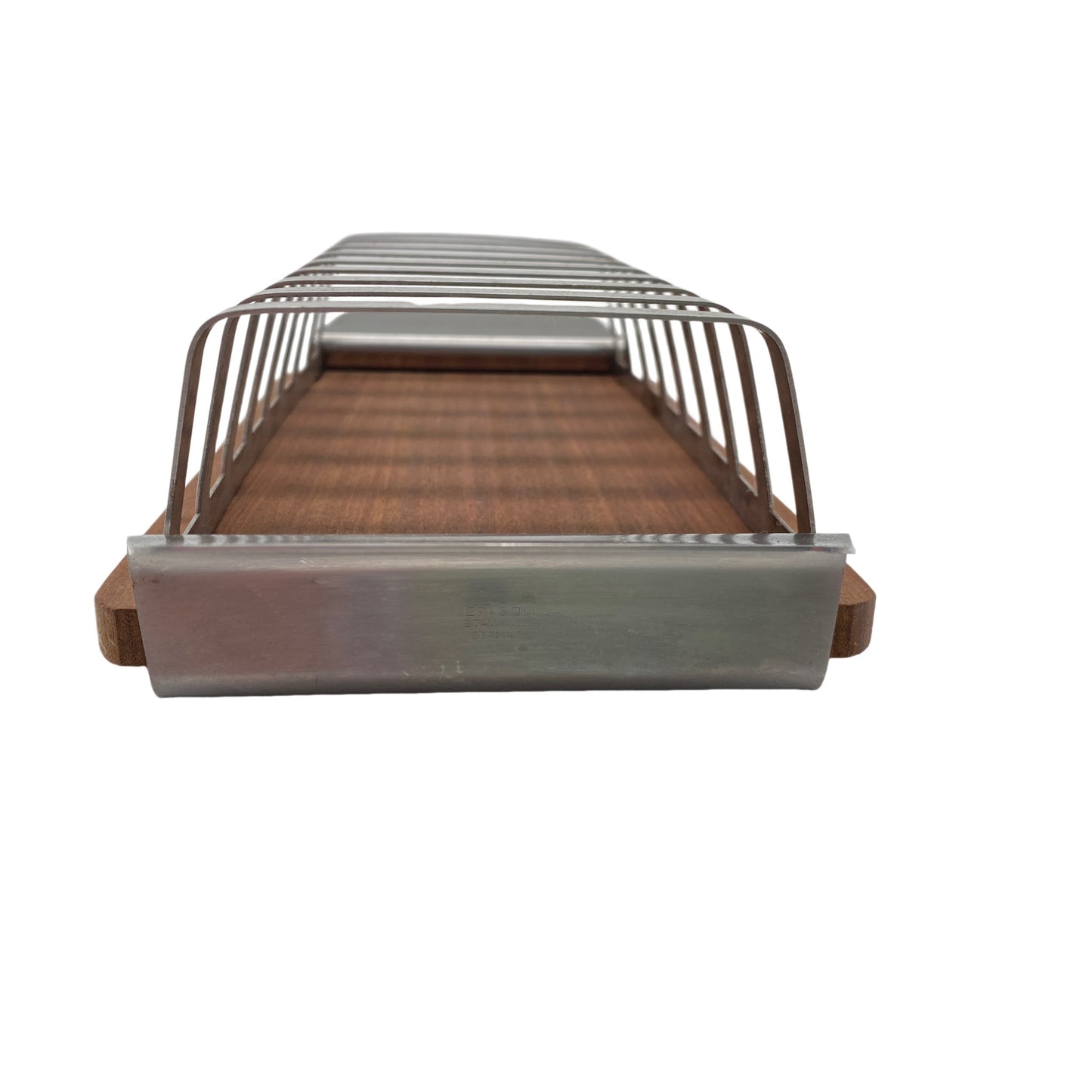Toasthalter Teak Edelstahl Briefhalter 60er 70er Mid Century Lounge