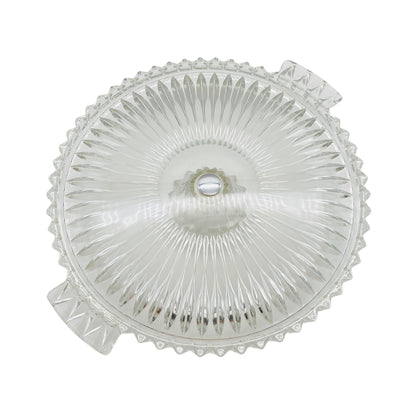 Tortenplatte Glas mit Ständer Kuchenplatte transparent D 30 cm Servierplatte Vintage