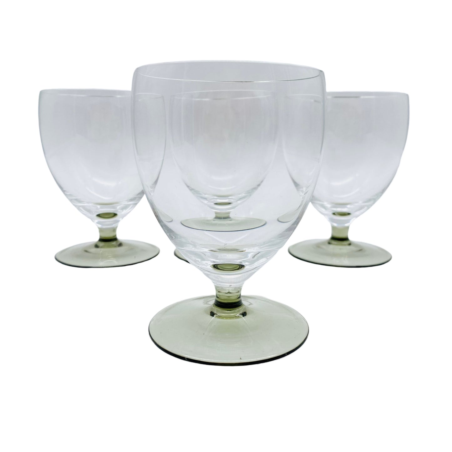 Trinkgläser Gläser 4er Set Rauchglas Mid Century 60er 70er Jahre