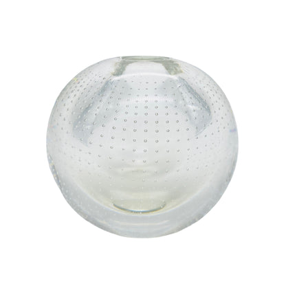 Vase Glas Blasen Luftblasen 60er 70er Mid Century Vintage