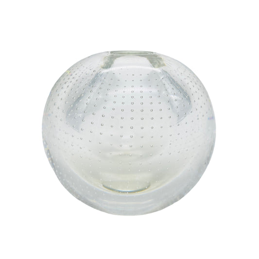 Vase Glas Blasen Luftblasen 60er 70er Mid Century Vintage