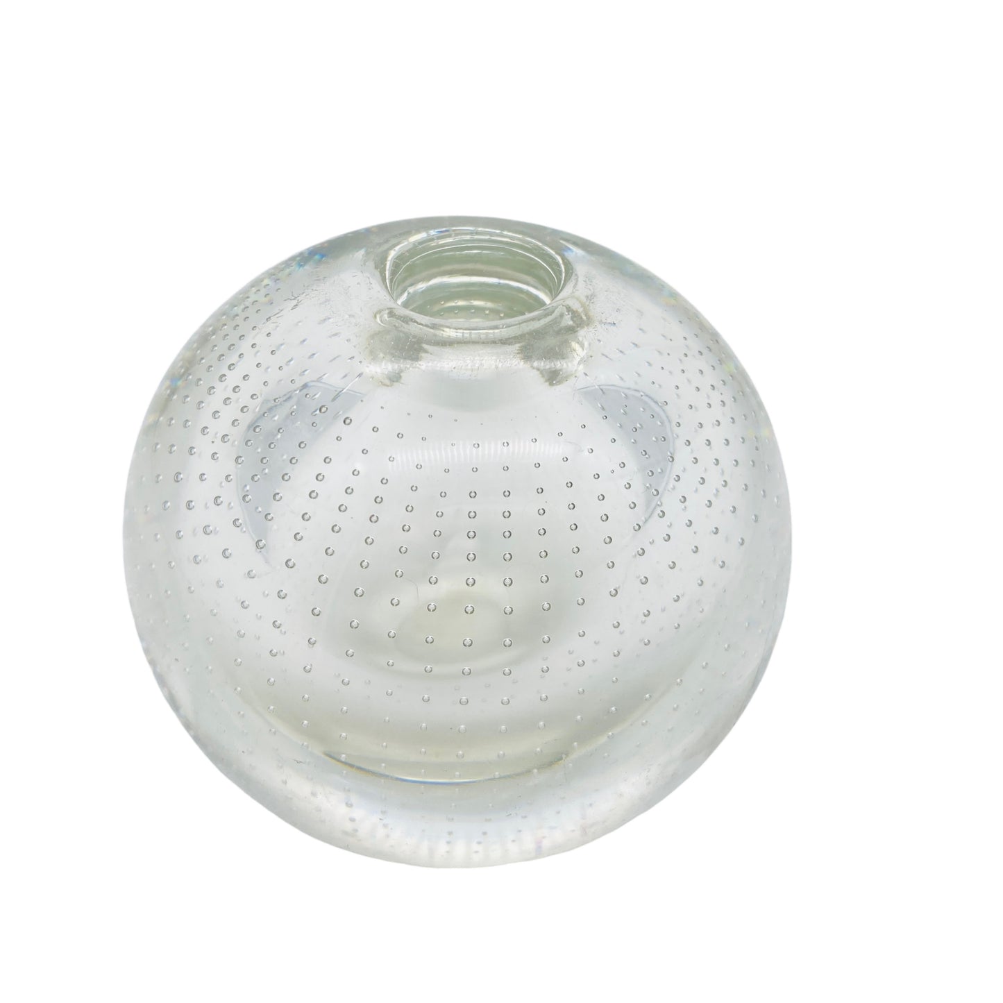 Vase Glas Blasen Luftblasen 60er 70er Mid Century Vintage
