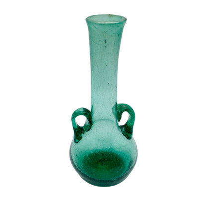 Vase grün 50er 60er Jahre Mid Century Schaumglas Vintage Glas