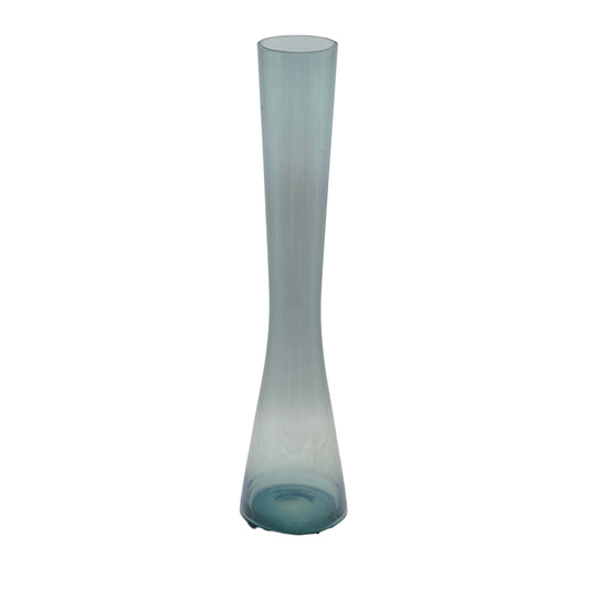 Vase turmalin grün blau Vintage Mid Century 50er 60er 70er Glas