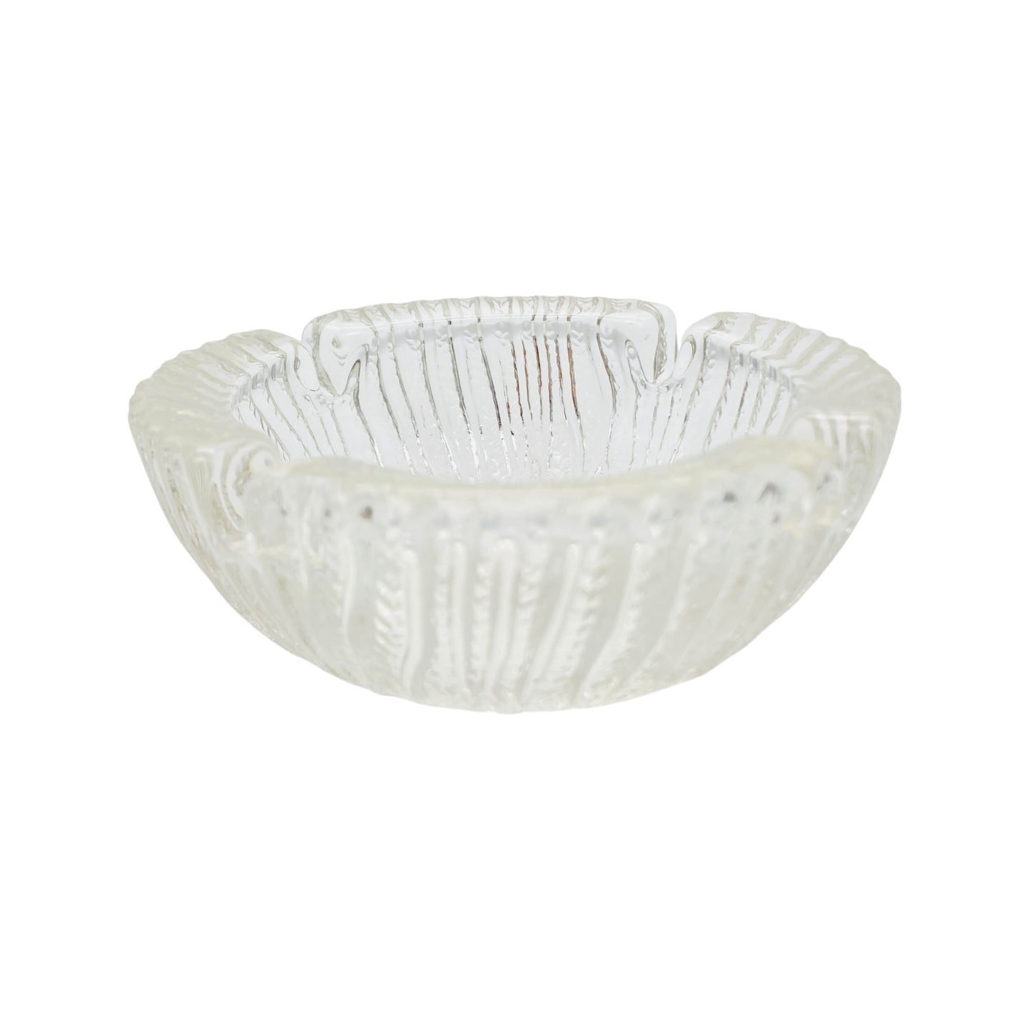 Vintage Aschenbecher Glas Dekoration 60er 70er Jahre Ascher Deko transparent