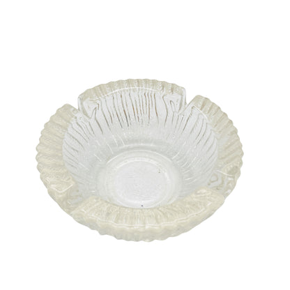 Vintage Aschenbecher Glas Dekoration 60er 70er Jahre Ascher Deko transparent