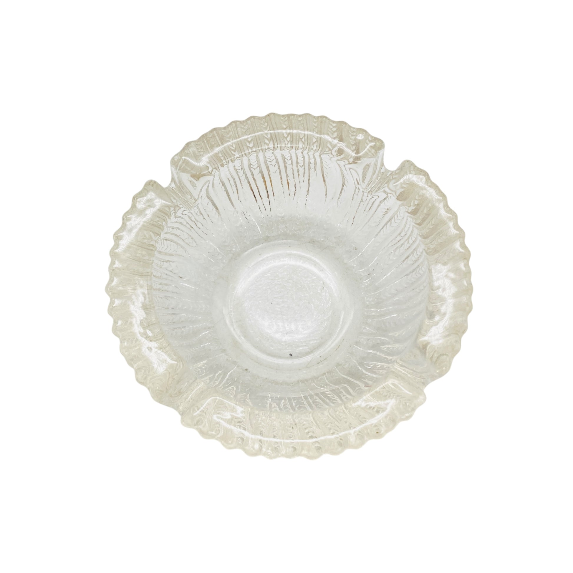 Vintage Aschenbecher Glas Dekoration 60er 70er Jahre Ascher Deko transparent