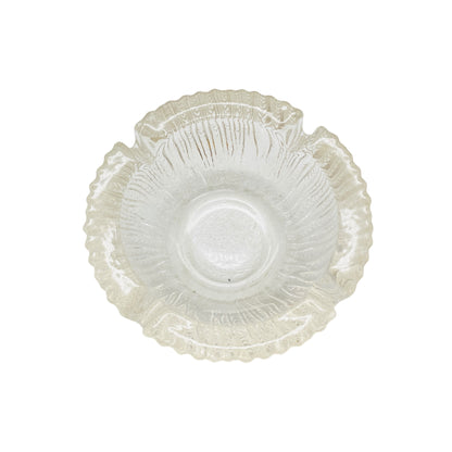 Vintage Aschenbecher Glas Dekoration 60er 70er Jahre Ascher Deko transparent