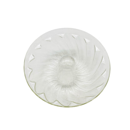 Vintage Backform aus Glas transparent Kugelhupf Form Rührkuchen D 20 cm