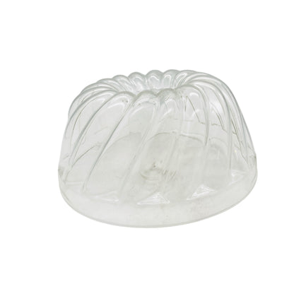 Vintage Backform aus Glas transparent Kugelhupf Form Rührkuchen D 20 cm