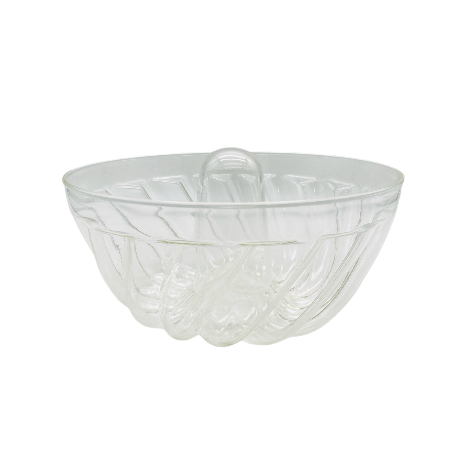 Vintage Backform aus Glas transparent Kugelhupf Form Rührkuchen D 20 cm