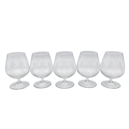 Vintage Cognacgläser Likörgläser beschliffen 50er 60er Gläser Glas