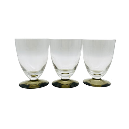 Vintage Gläser Weingläser Rauchglas grau 60er 70er Jahre 3er Set