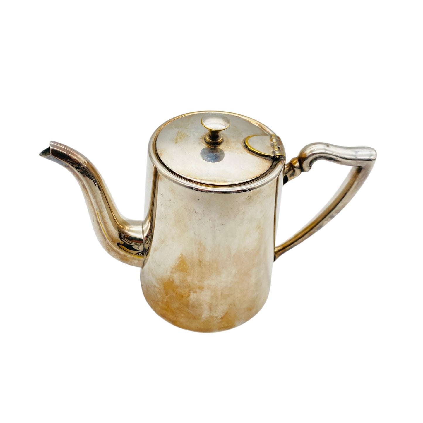Vintage Kaffeekanne von Bellini Brazil verchromt Metall Chrom 60er 70er Jahre Espressobar