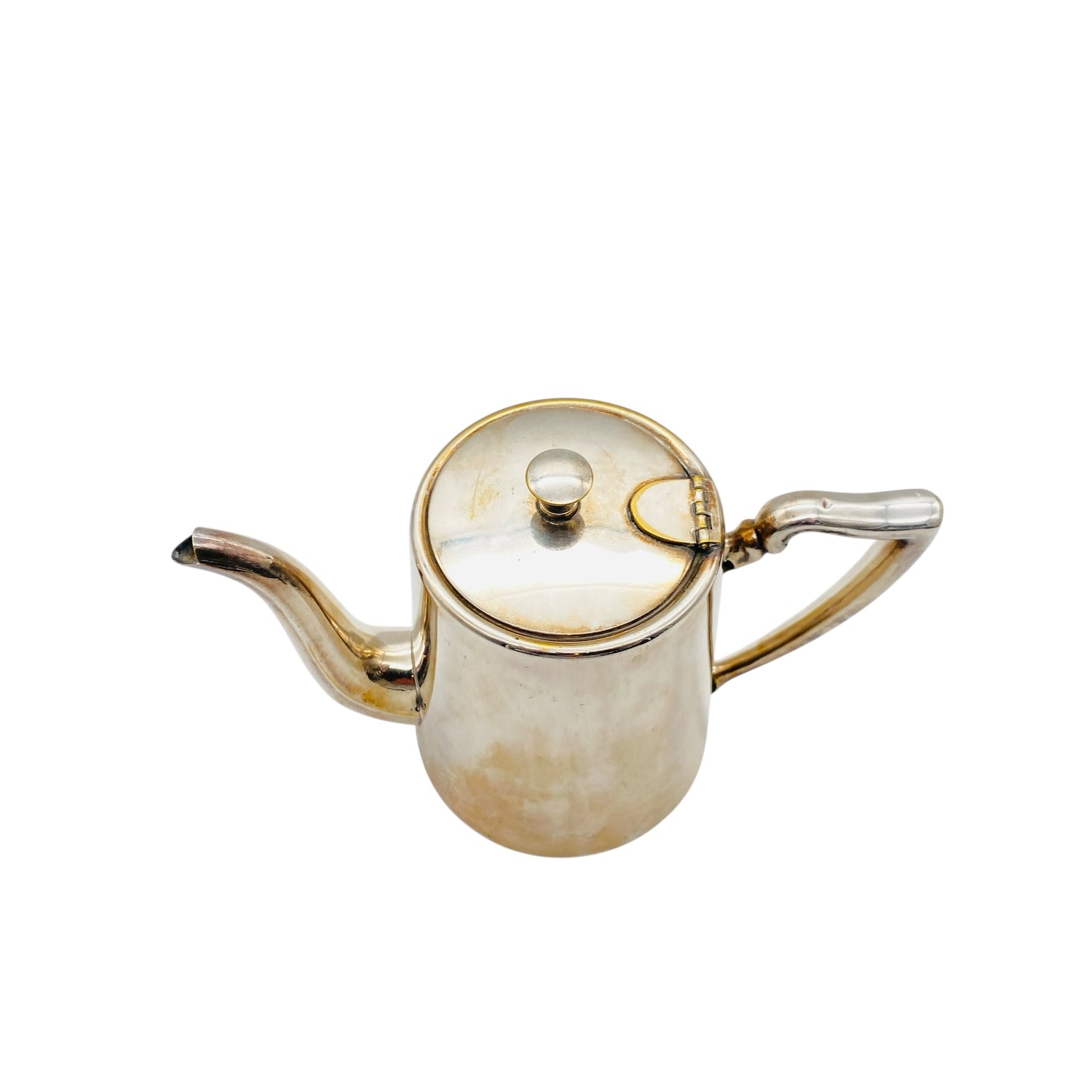 Vintage Kaffeekanne von Bellini Brazil verchromt Metall Chrom 60er 70er Jahre Espressobar