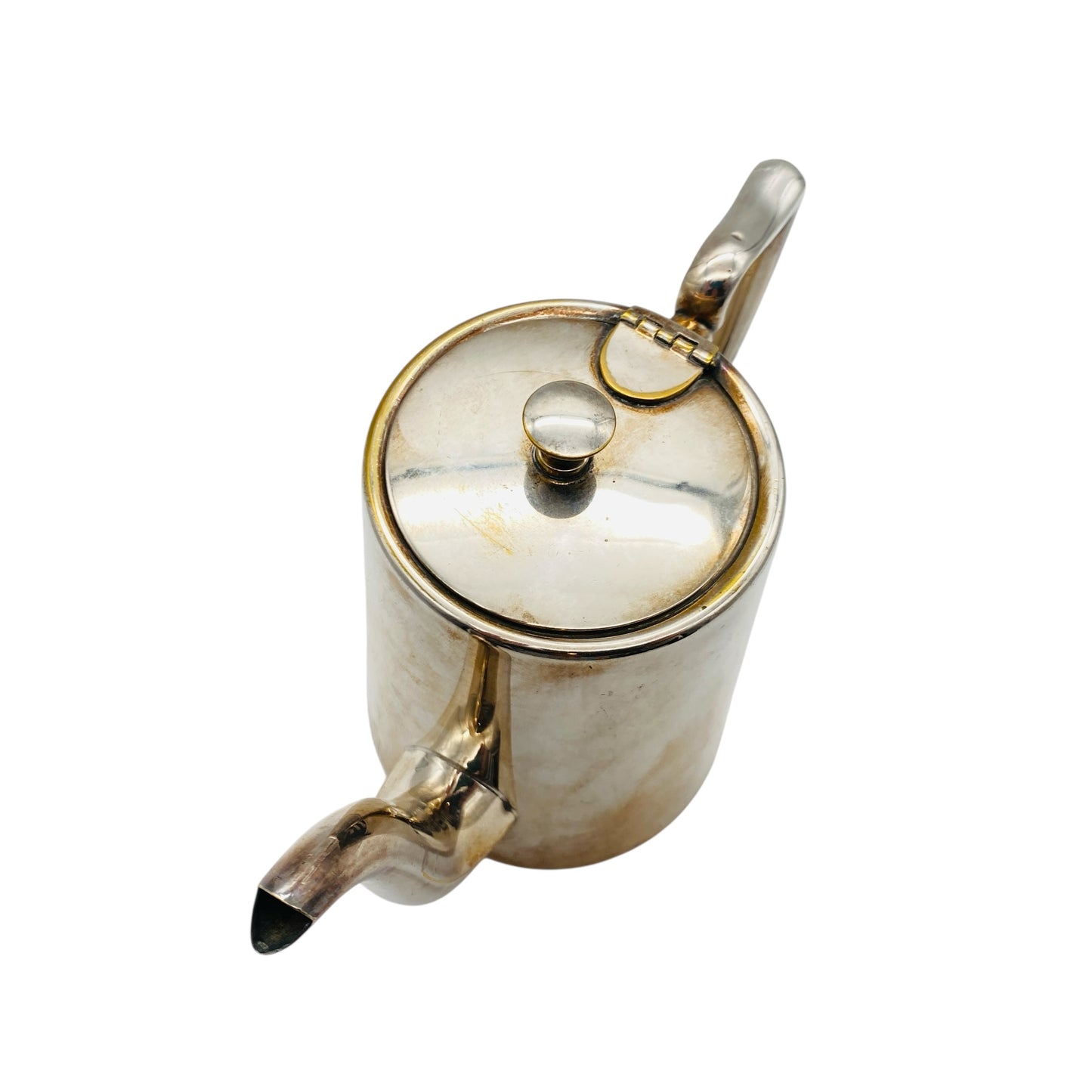 Vintage Kaffeekanne von Bellini Brazil verchromt Metall Chrom 60er 70er Jahre Espressobar