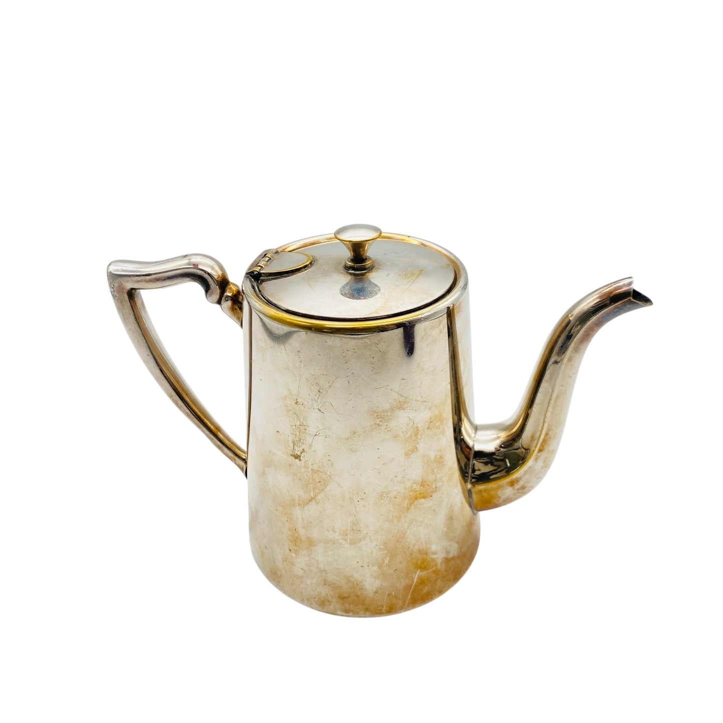 Vintage Kaffeekanne von Bellini Brazil verchromt Metall Chrom 60er 70er Jahre Espressobar