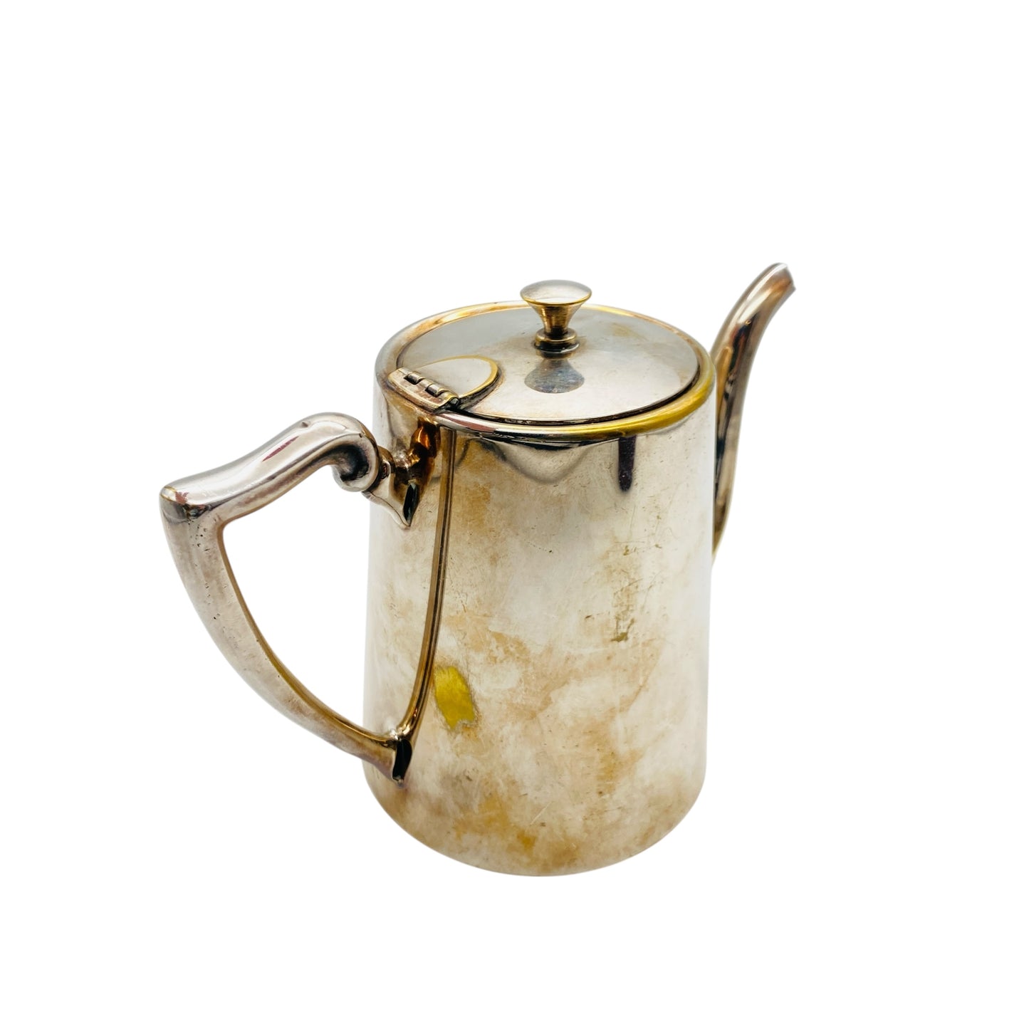 Vintage Kaffeekanne von Bellini Brazil verchromt Metall Chrom 60er 70er Jahre Espressobar