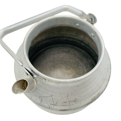 Vintage Kessel Wasserkessel aus Alu 50er 60er Jahre ca 1 Liter Dekoration Küche