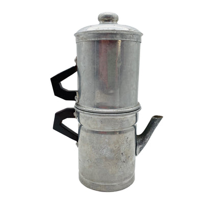 Vintage Kippkannee Kaffeekocher Kaffeebreiter Aluminium 40er 50er