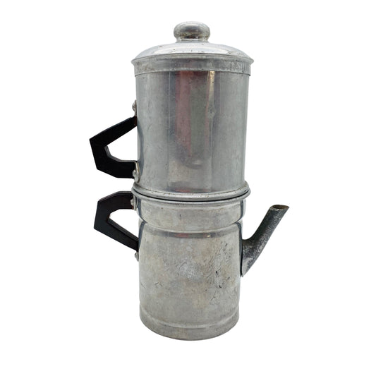 Vintage Kippkannee Kaffeekocher Kaffeebreiter Aluminium 40er 50er