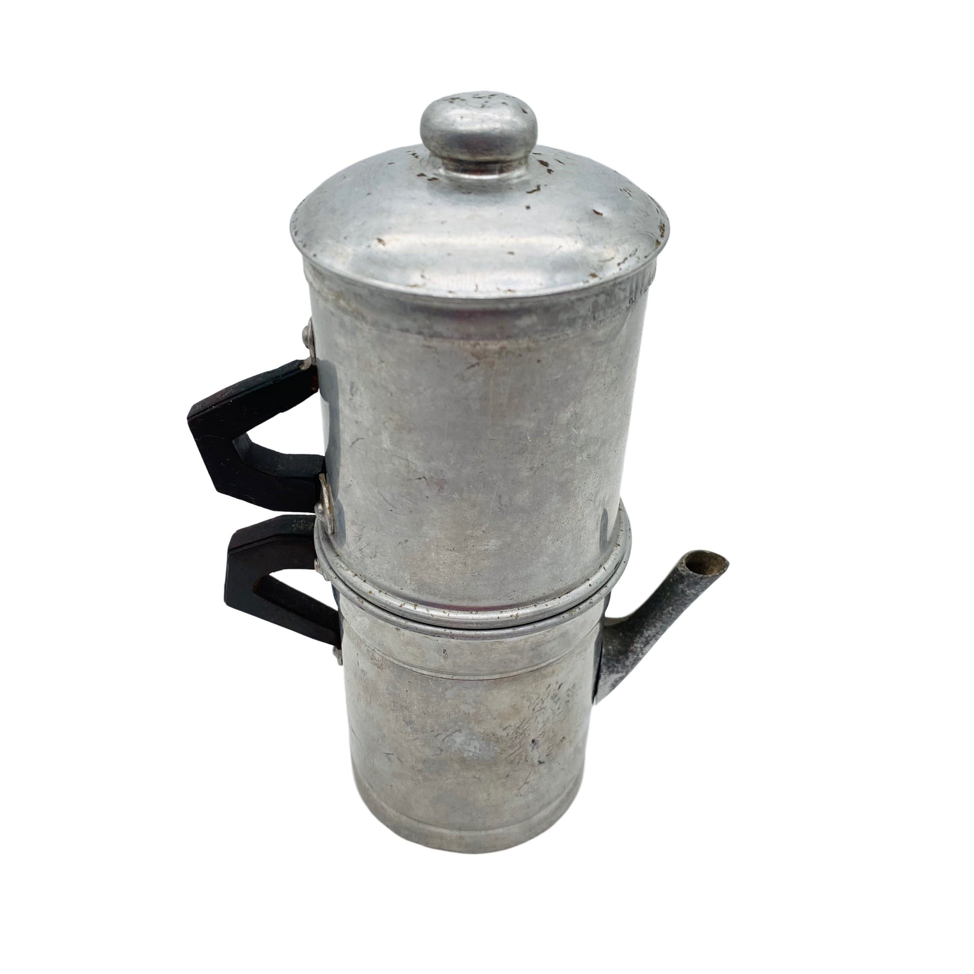 Vintage Kippkannee Kaffeekocher Kaffeebreiter Aluminium 40er 50er