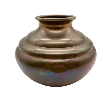 Vintage Metallvase Messing mit Tombak Legierung Rotmessing Rio Tiel 60er 70er Jahre Vase
