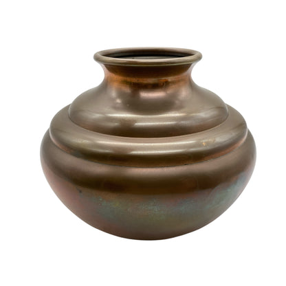 Vintage Metallvase Messing mit Tombak Legierung Rotmessing Rio Tiel 60er 70er Jahre Vase