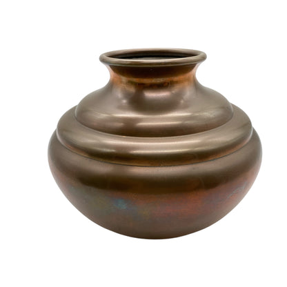 Vintage Metallvase Messing mit Tombak Legierung Rotmessing Rio Tiel 60er 70er Jahre Vase