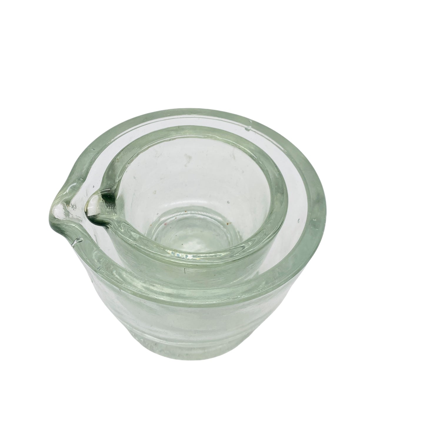 Vintage Mörser Set Glas Schalen 70er 80er Jahre Dekoration Küche