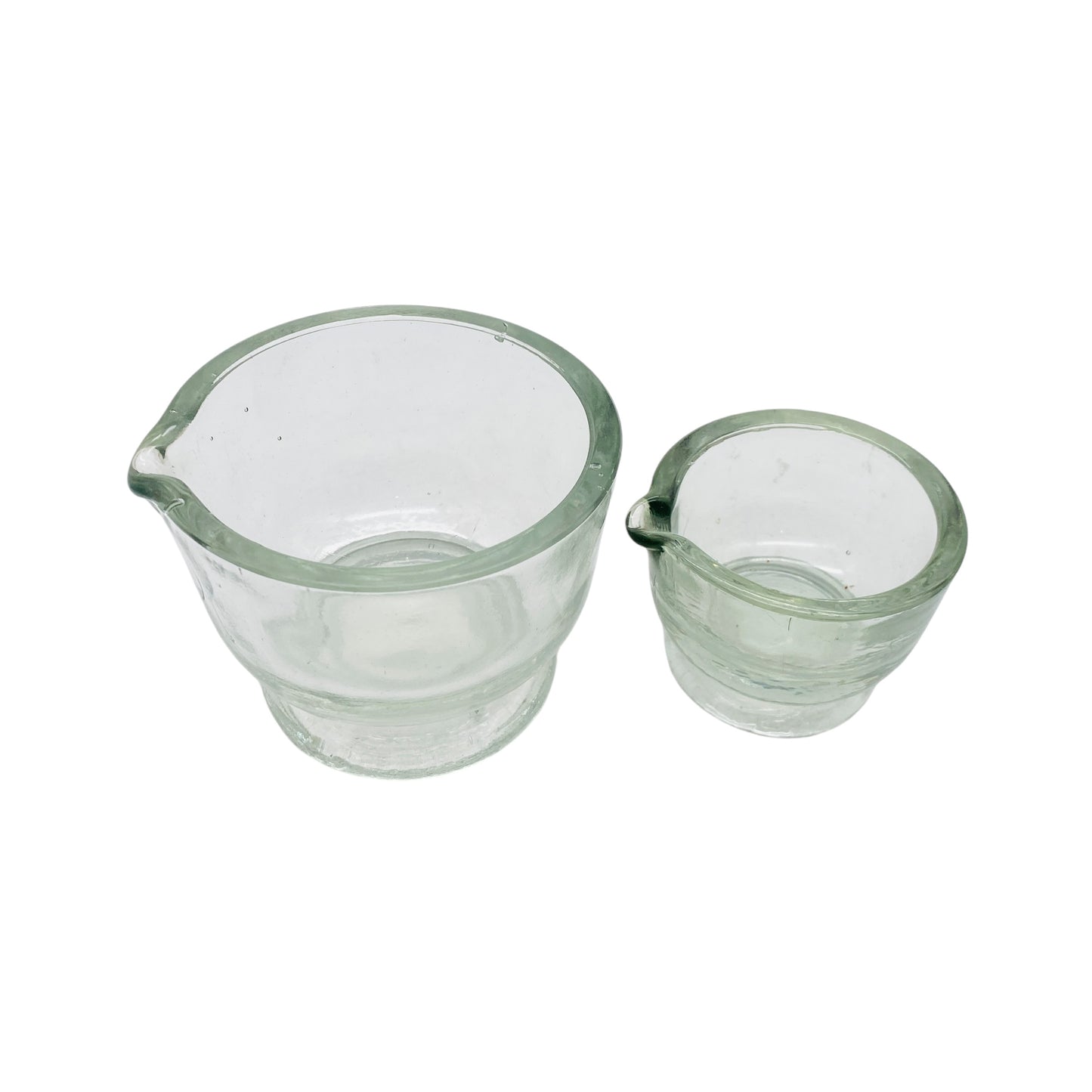 Vintage Mörser Set Glas Schalen 70er 80er Jahre Dekoration Küche