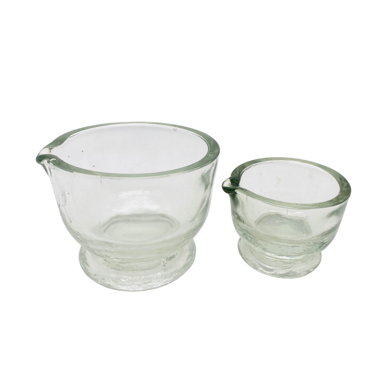 Vintage Mörser Set Glas Schalen 70er 80er Jahre Dekoration Küche