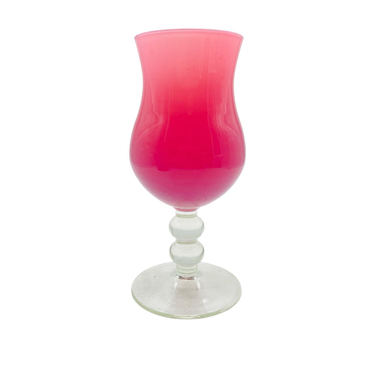 Vintage Pokalvase rosa transparent 60er 70er Jahre Dekoration rosé altrosa Vase