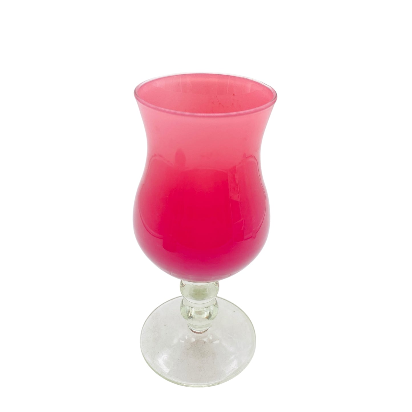 Vintage Pokalvase rosa transparent 60er 70er Jahre Dekoration rosé altrosa Vase